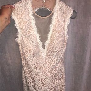 Aqua lace dress